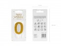 Bougie Chiffre 0 - or