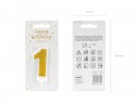Bougie Chiffre 1 - ore