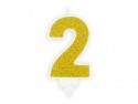 Bougie Chiffre 2 - ore