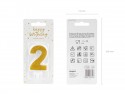 Bougie Chiffre 2 - ore