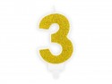 Bougie Chiffre 3 - ore