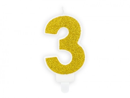 Bougie Chiffre 3 - ore