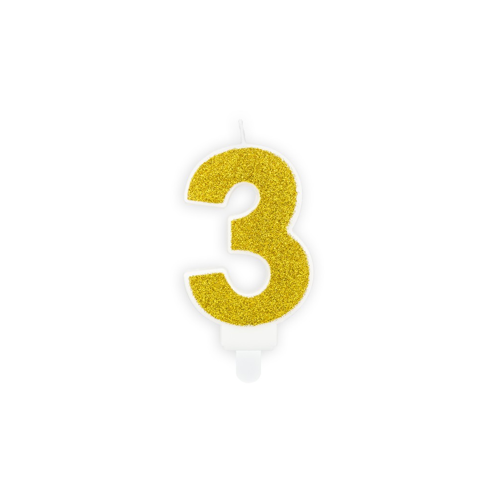 Bougie Chiffre 3 - ore