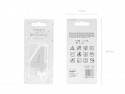 Bougie Chiffre 4 - argent