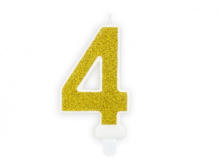Bougie Chiffre 4 - ore