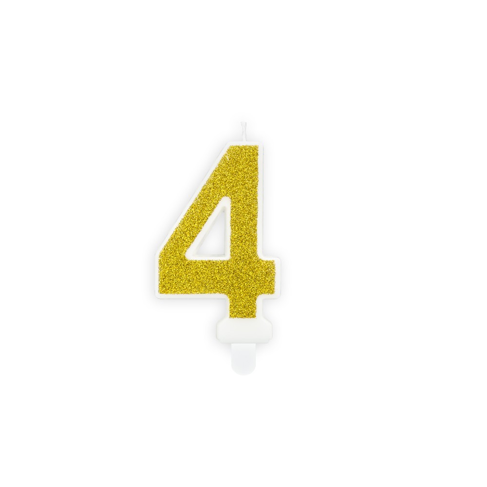 Bougie Chiffre 4 - ore