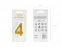Bougie Chiffre 4 - ore