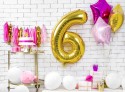 Bougie Chiffre 6 - or