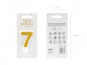 Bougie Chiffre 7 - or