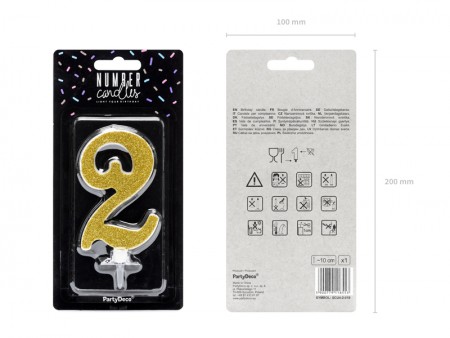 Bougie Chiffre 2 - ore