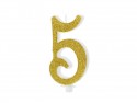 Bougie Chiffre 5 - ore