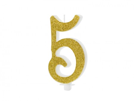 Bougie Chiffre 5 - ore