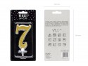 Bougie Chiffre 7 - or