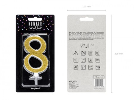 Bougie Chiffre 8 - ore