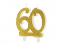 Bougie Chiffre 60 - or