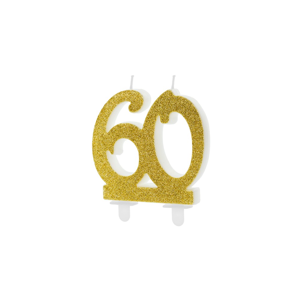 Bougie Chiffre 60 - or