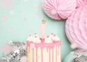 Bougie Chiffre 1 - rose clair