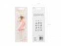 Bougie Chiffre 2 - rose clair