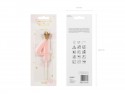 Bougie Chiffre 4 - rose clair