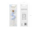 Bougie Chiffre 5 - bleu clair