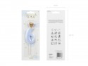 Bougie Chiffre 6 - bleu clair