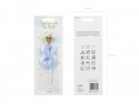 Bougie Chiffre 8 - bleu clair