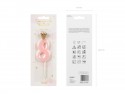 Bougie Chiffre 8 - rose clair