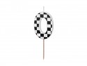 Bougie Chiffre 0 - noir