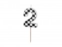Bougie Chiffre 2 - noir