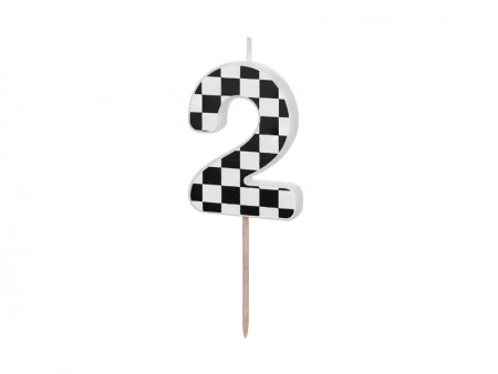 Bougie Chiffre 2 - noir