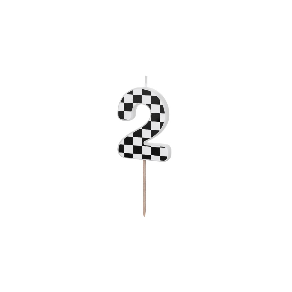Bougie Chiffre 2 - noir