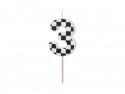 Bougie Chiffre 3 - noir