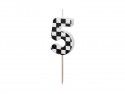 Bougie Chiffre 5 - noir