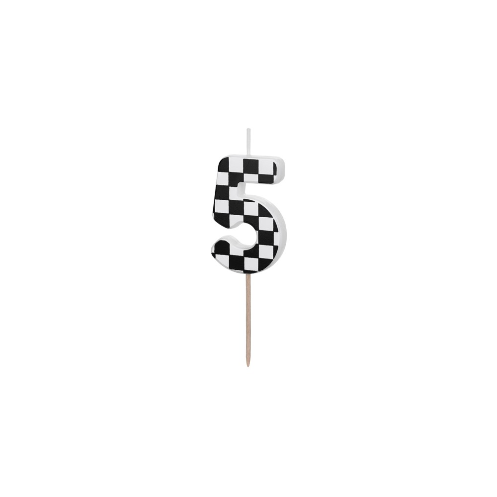 Bougie Chiffre 5 - noir