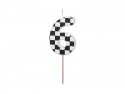 Bougie Chiffre 6 - noir