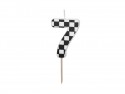 Bougie Chiffre 7 - noir