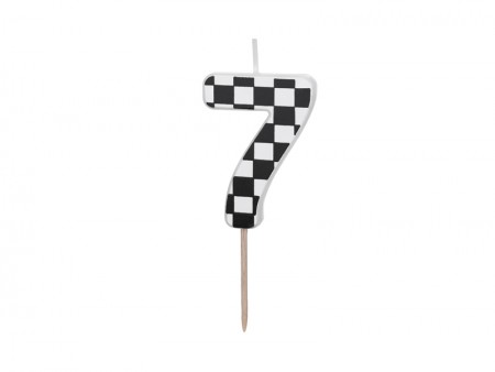 Bougie Chiffre 7 - noir