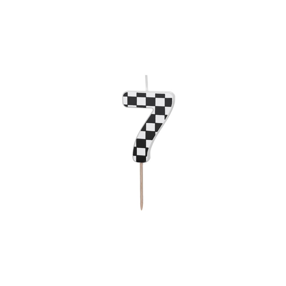 Bougie Chiffre 7 - noir