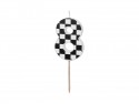 Bougie Chiffre 8 - noir