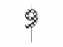 Bougie Chiffre 9 - noir