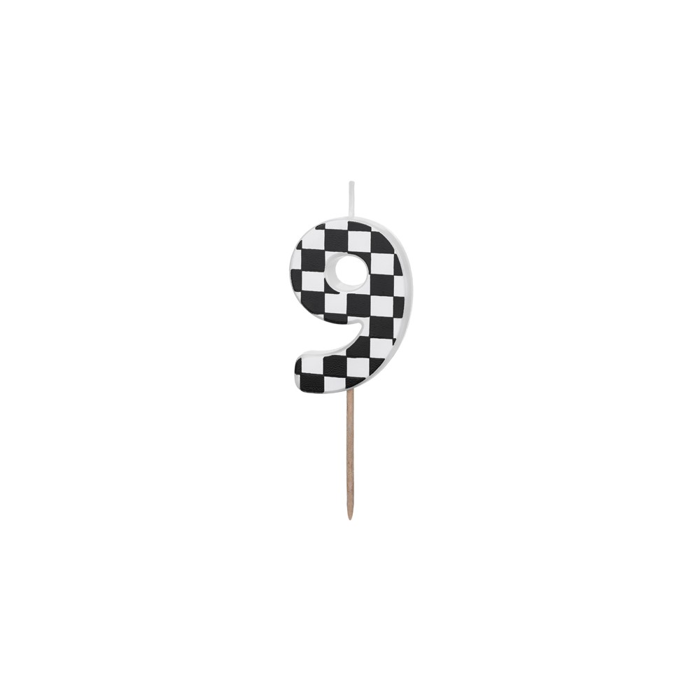 Bougie Chiffre 9 - noir