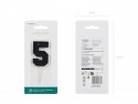 Bougie Chiffre 5 - noir