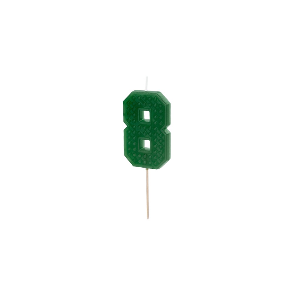 Bougie Chiffre 8 - vert