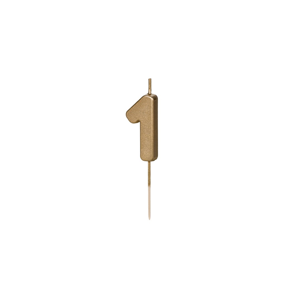 Bougie Chiffre 1 - or