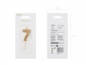 Bougie Chiffre 7 - or
