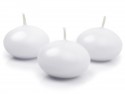 10 rond de bougie flottante - mat blanc