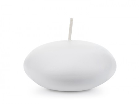 4 Bougie flottante - mat blanc