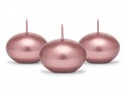 50 Bougie flottante métallisée - or rose