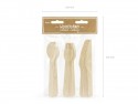18 couverts en bois