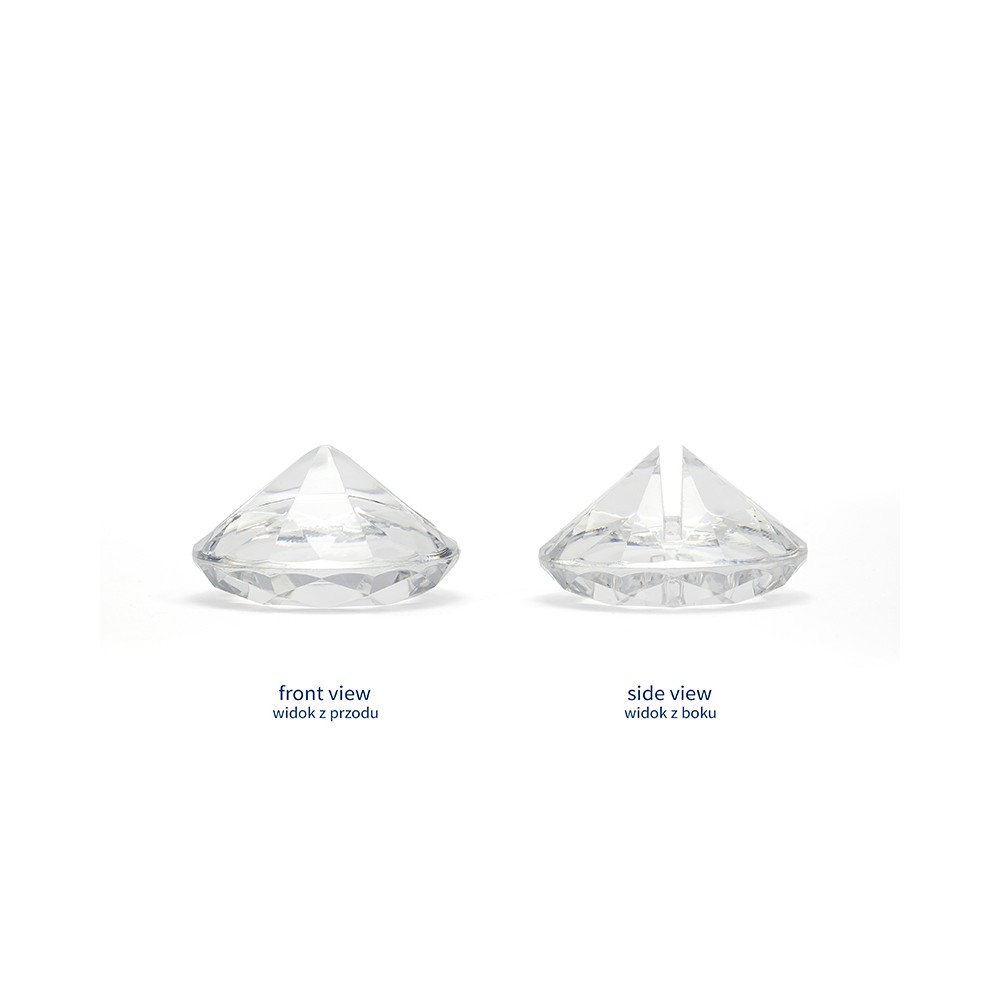 10 Porte -cartes en diamant transparent